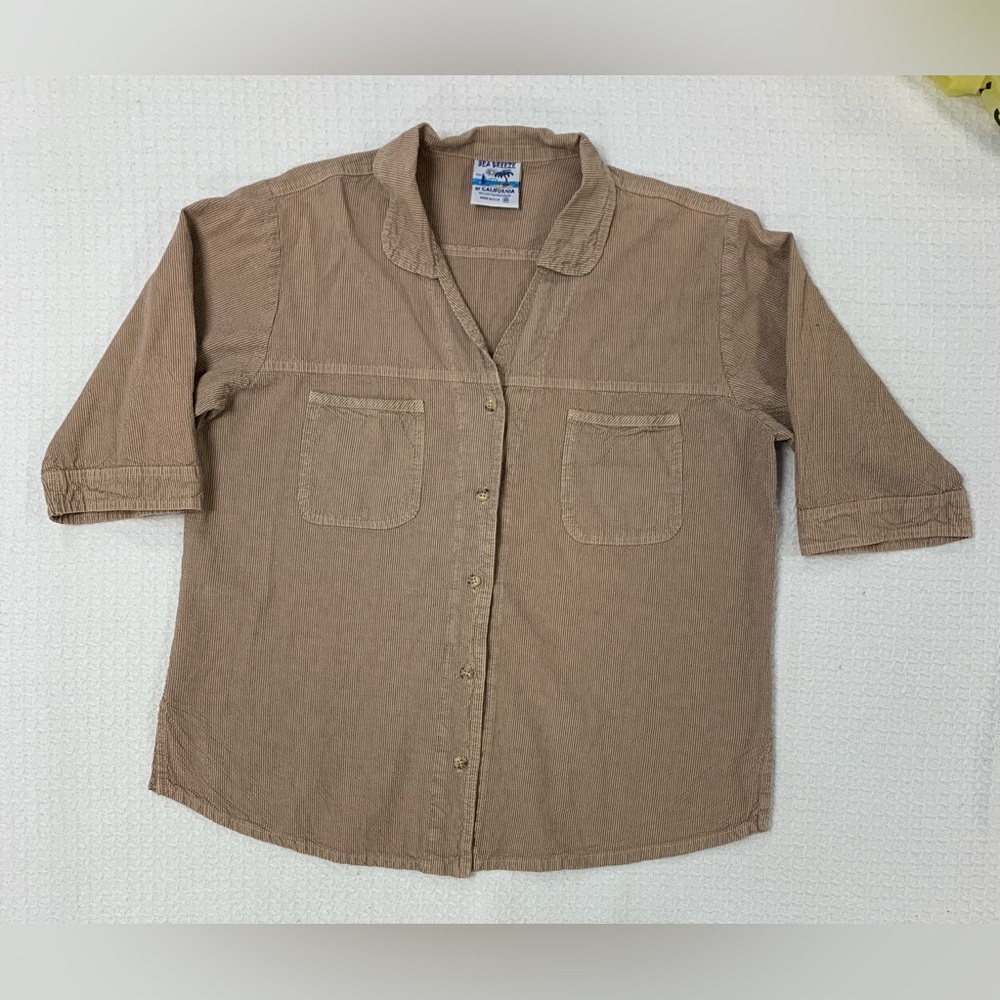 Sea Breeze Brown button down Shirt